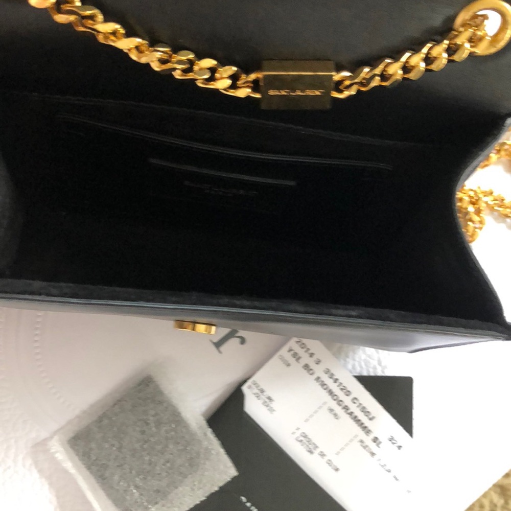 YSL Black Small Monogramme Crossbody tassel $2150 - Picture 6 of 8